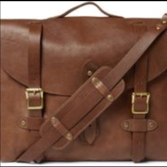 j crew leather messenger bag